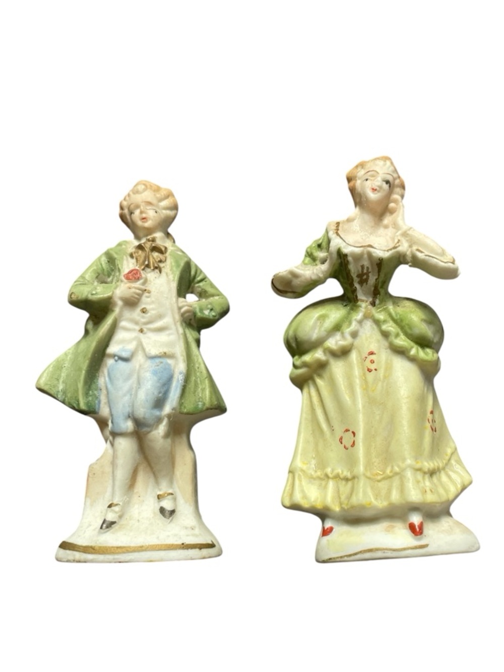Vintage Occupied Japan Porcelain Figurines Victorian Couple